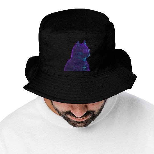Neon Punk Dogedroid Bucket Hats
