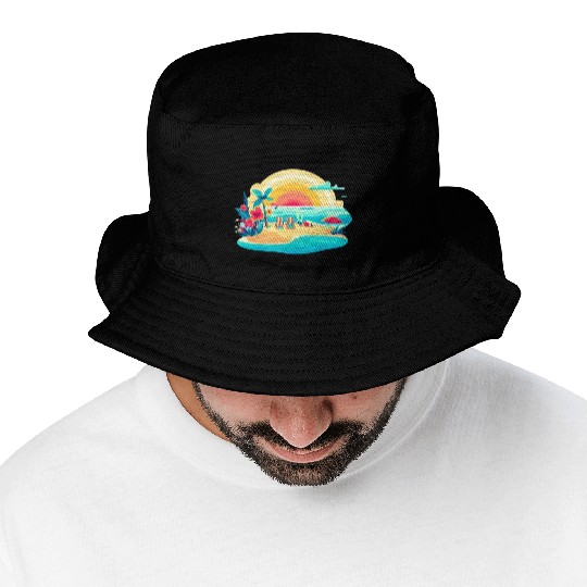 Poolside paradise Bucket Hats