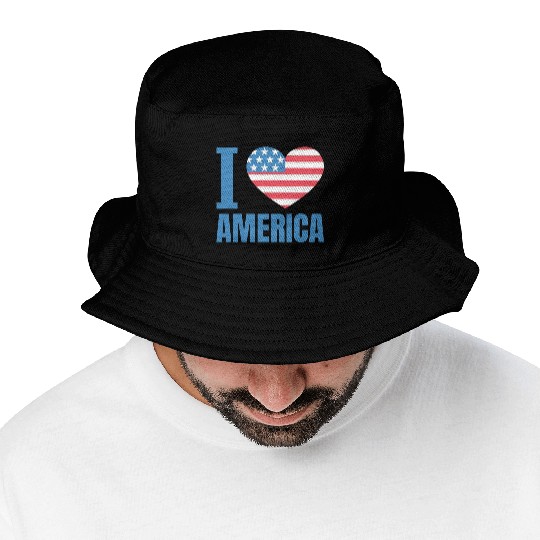 I Love America Bucket Hats