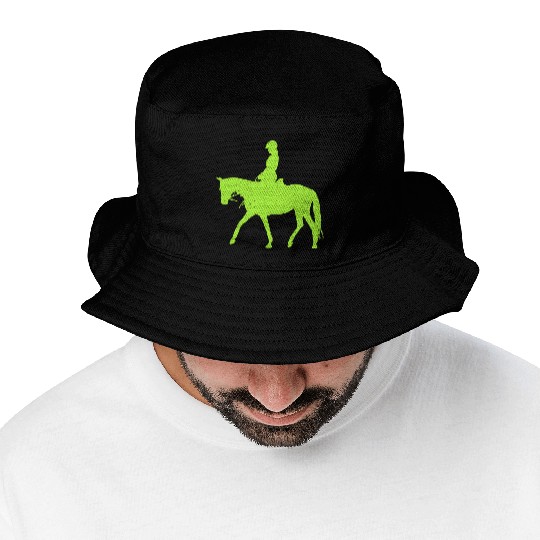 Equestrian Green Lizard Bucket Hats
