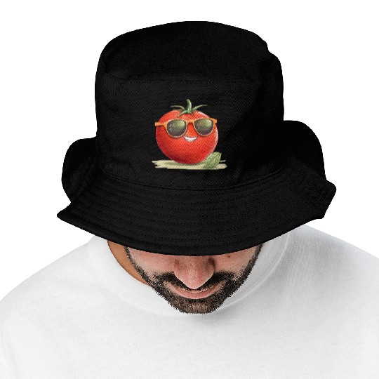 Tomato Gardening Gardener Vegan Fruit Vegetable Bucket Hats