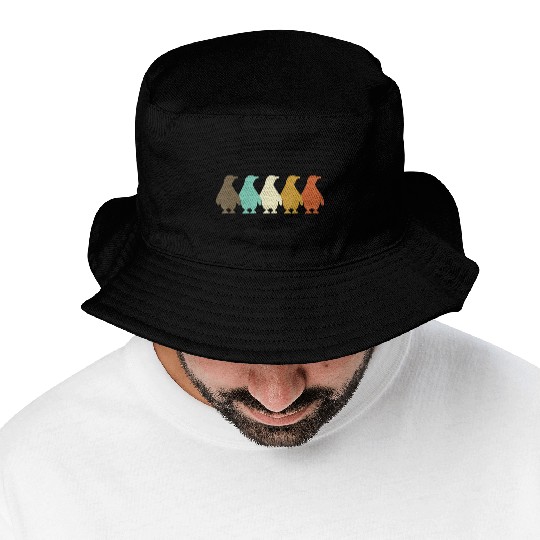 Penguin Animal Lover Zookeeper Bucket Hats