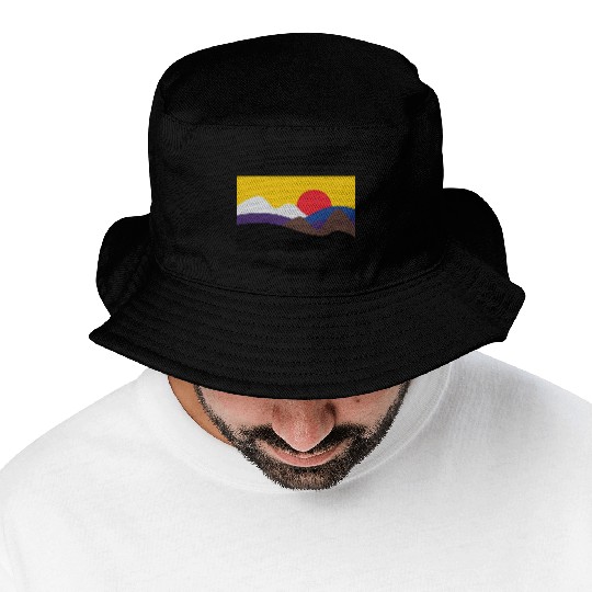 Colors of Jiu Jitsu Belts Minimalist Sun Bucket Hats