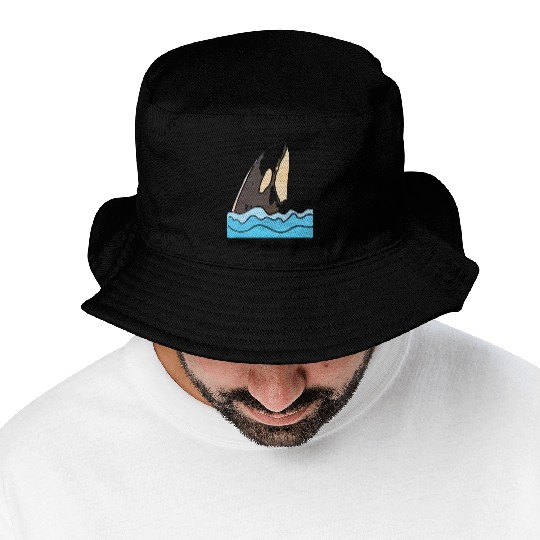 Born to Be Wild: Playful Orca Design Bucket Hats