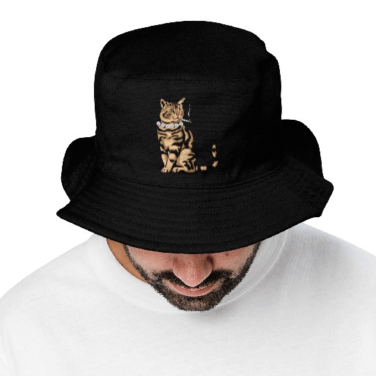 Cat Smoking Bucket Hats