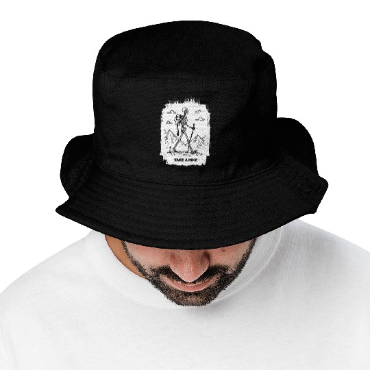 Take a Hike - White Ink Bucket Hats