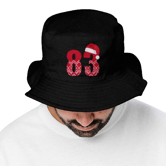 Number 83 - Happy Christmas Eighty Three Bucket Hats