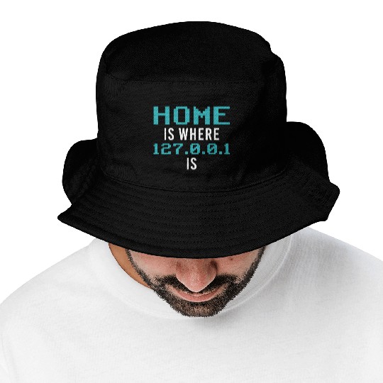 Localhost Programming Computer Scientist Funny Pro Bucket Hats