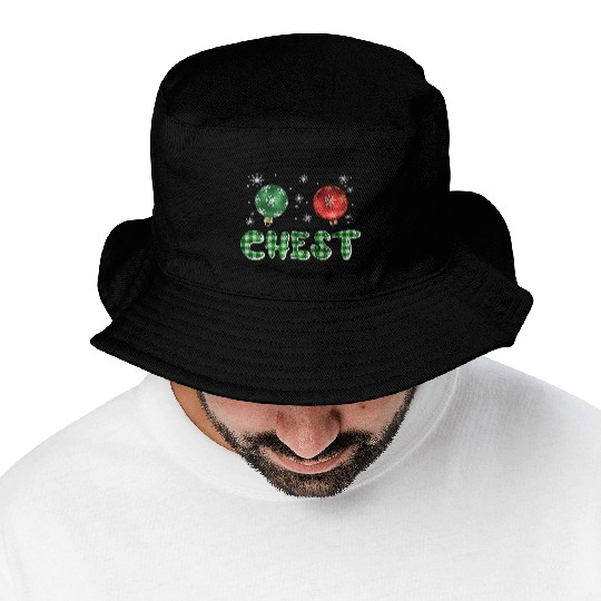 Chest Nuts Christmas Couple Funny Matching Bucket Hats