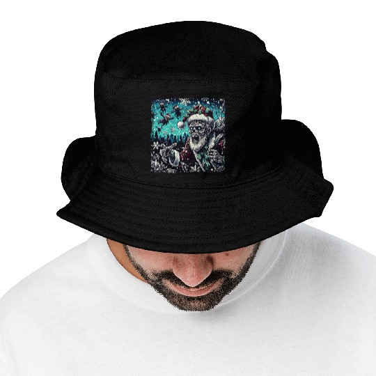 Santa Zombie - Creepy Christmas Vibes Bucket Hats