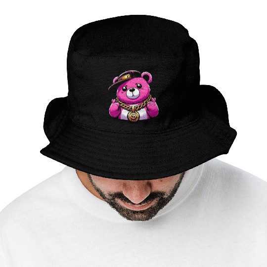 Hip-Hop Honeys: Bling Bear Edition Bucket Hats