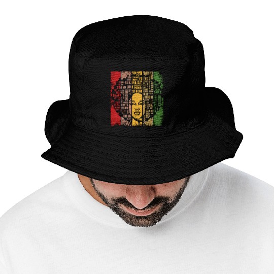 Black History Month Gift African American Bucket Hats