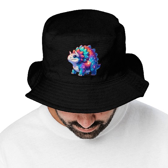 Cute Galaxy Ankylosaurus Bucket Hats