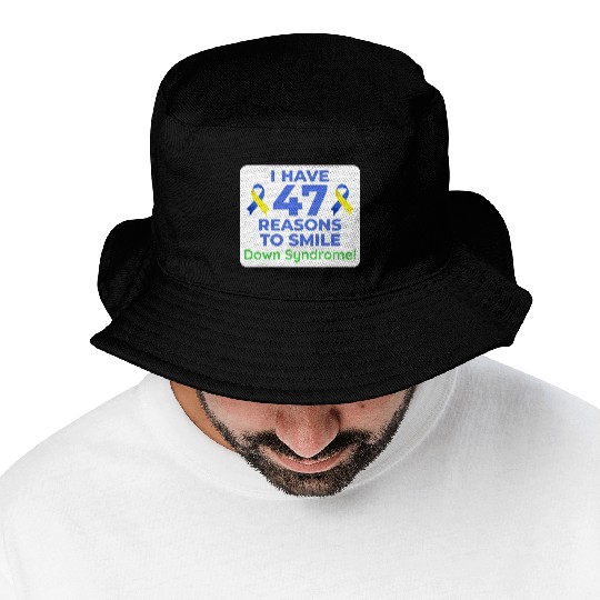 Down Syndrome Awareness 47 Reasons to Smile Bucket Hats