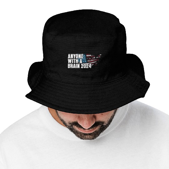 2024 Brain Vote Democracy Anti-Trump Bucket Hats