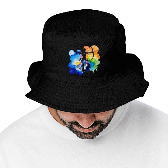 Color splash zodiac: Sagittarius Bucket Hats