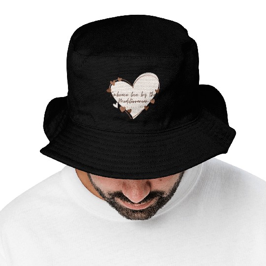 Embrace love by the Mediterranean Bucket Hats