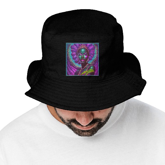 African Goddess Violet Nurturing Me - 1 Bucket Hats