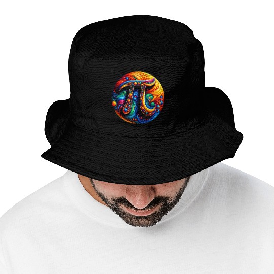 Pi Day Nerd Geek Love Math Pi Symbol Kids Men Bucket Hats