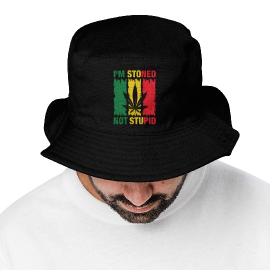 im stoned not stupid | Cannabis | Weed | 420 Bucket Hats