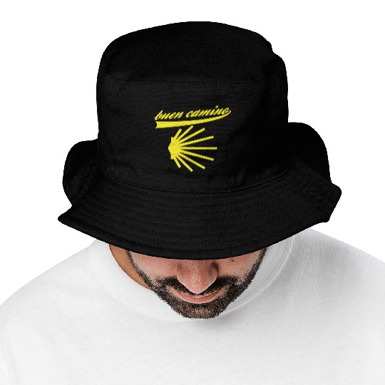 Way of St. James shell pilgrims buen camino Bucket Hats