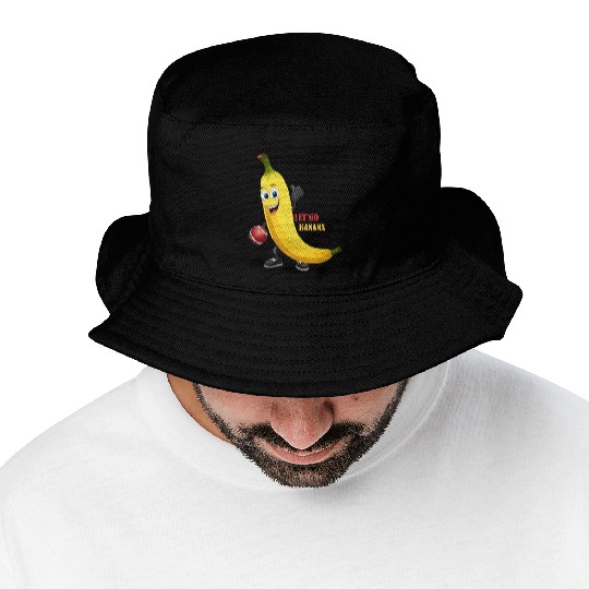 BANANA PLAY BASEBALL Bucket Hats