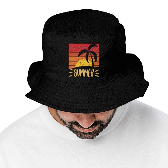 Summer Sunset Bucket Hats
