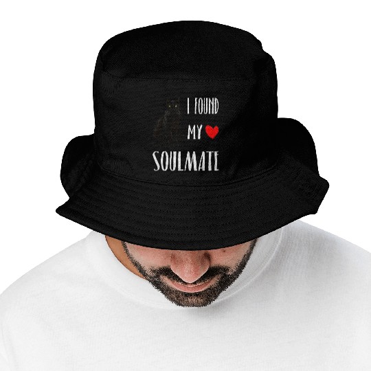 I Found My Soulmate Bombay Cat Lover Best Friend Bucket Hats
