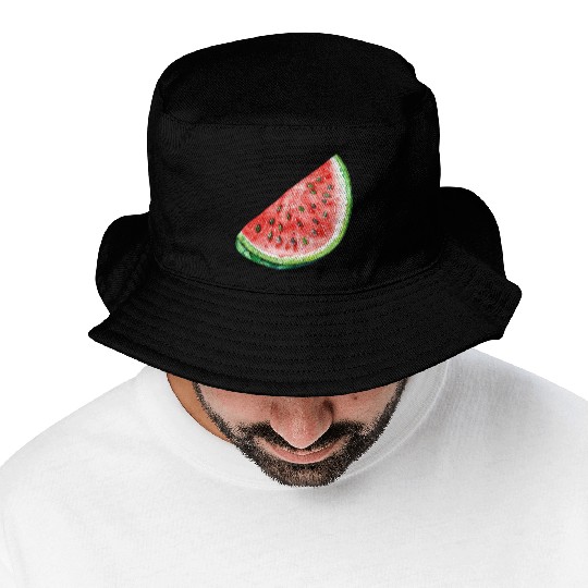 Watermelon Clipart - Fresh Summer Fruit Designs, Bucket Hats