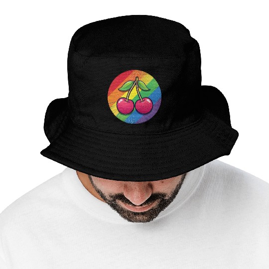 LGBTQ Cherry Bucket Hats