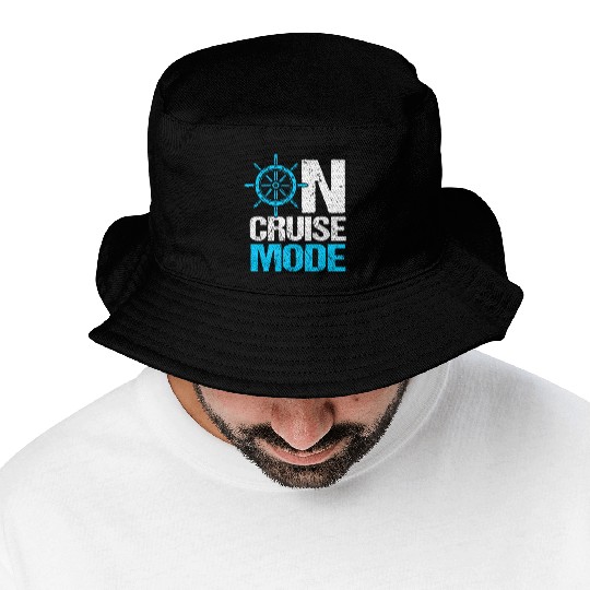 Funny Cruise Trip Cruise Ship On Cruise Mode Bucket Hats
