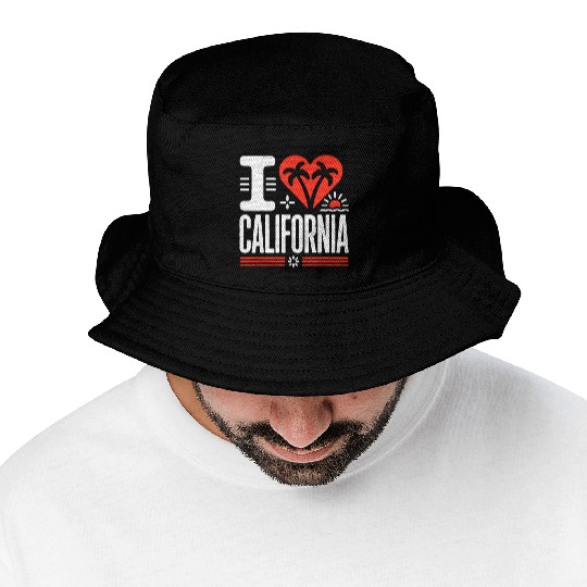 I love California | The Golden State Bucket Hats