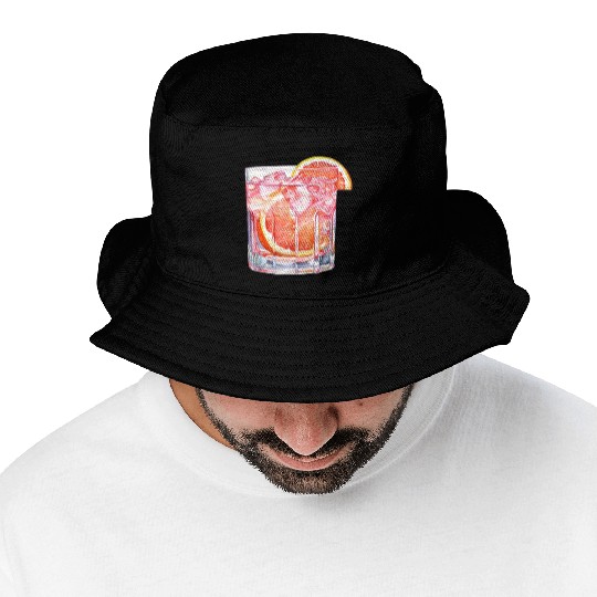 Grapefruit Citrus Cocktail Bucket Hats