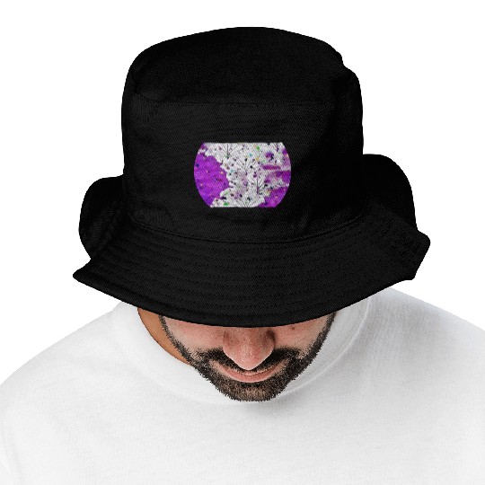 Purple Stream Bucket Hats