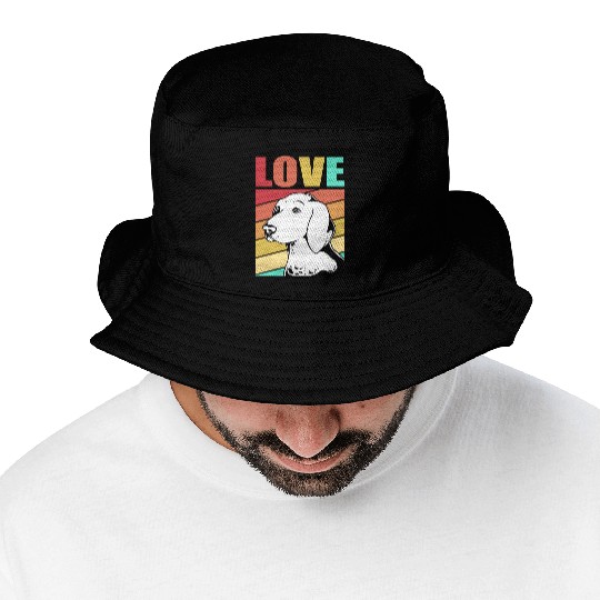 Retro German Shorthaired Pointer Dog I Love My GSP Bucket Hats