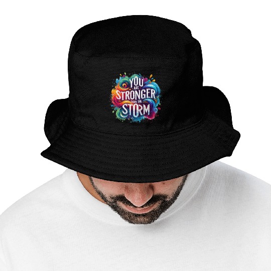 Wellness Collection - Stronger Than the Storm Bucket Hats