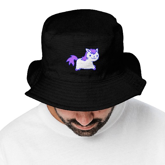 Little Pony Cat Face Little Small Horse Riding Fun Bucket Hats