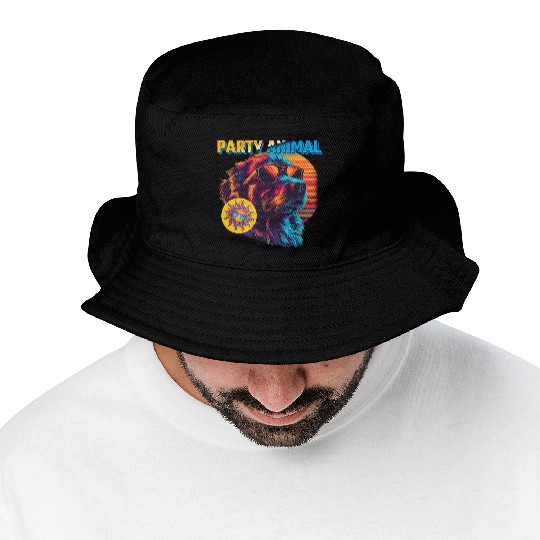 Party Animal Vintage Bucket Hats