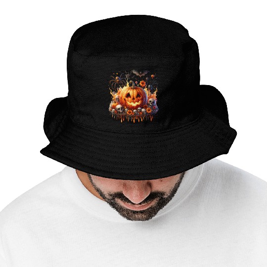 happy halloween Bucket Hats
