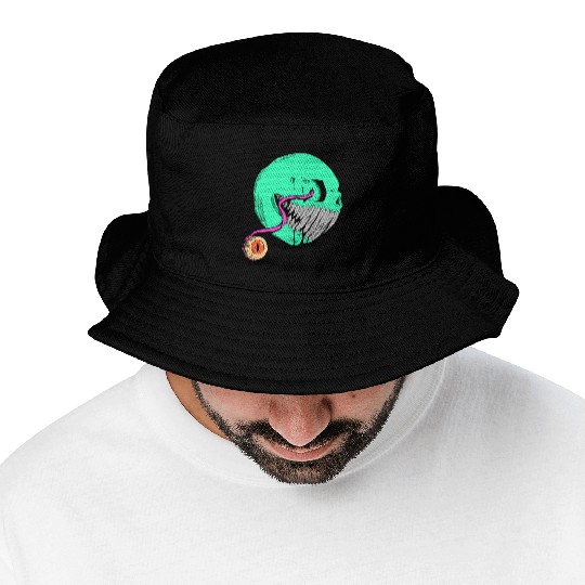 Cringe Zombie Pac Man Bucket Hats