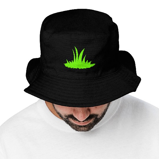 Meadow Many Grasses Blades Of Grass Green Nature Bucket Hats