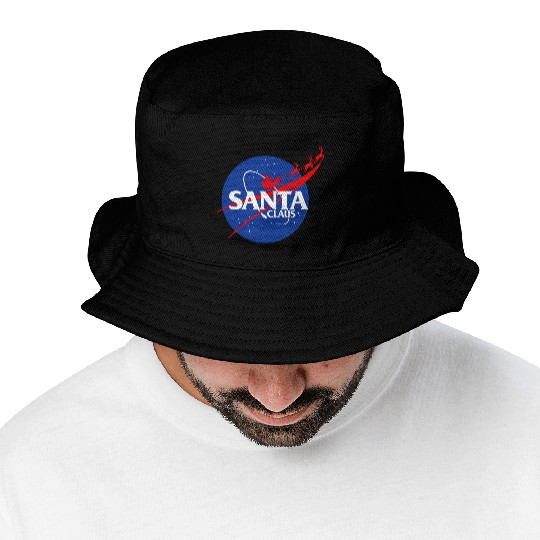 Santa claus funny parody nasa Bucket Hats
