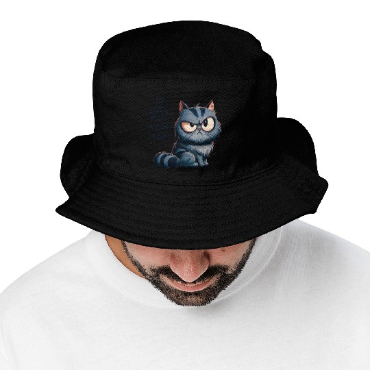 Anti-Morning Grumpy Cat Bucket Hats