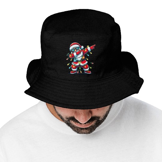 Dabbing Santa Christmas Bucket Hats