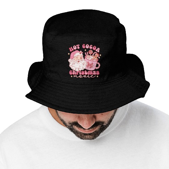 Hot cocoa Christmas movie Bucket Hats