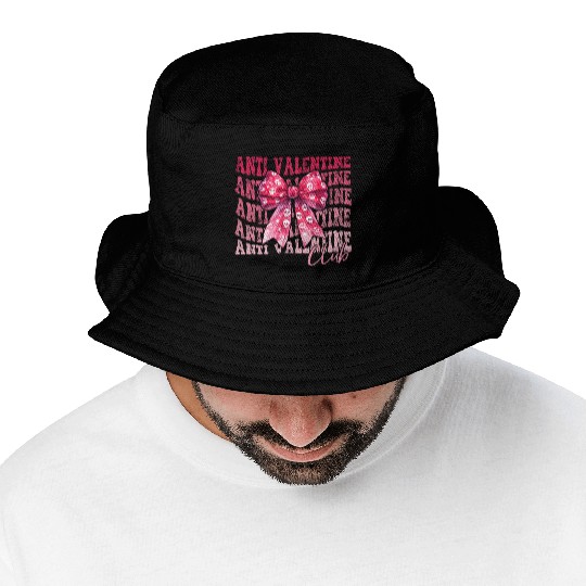 Anti Valentine Club Bucket Hats