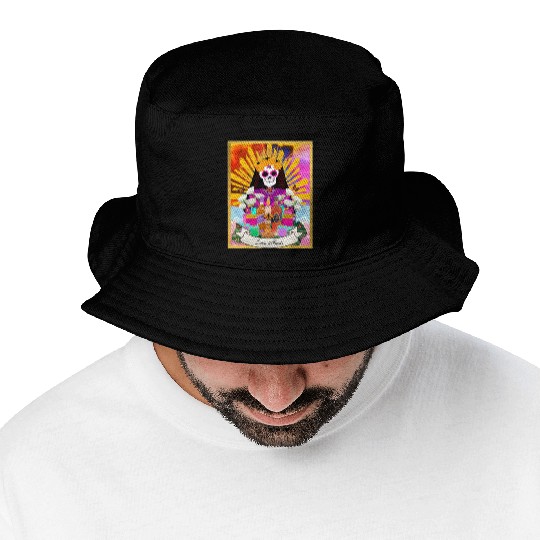 Butterfly Santa Muerte Bucket Hats