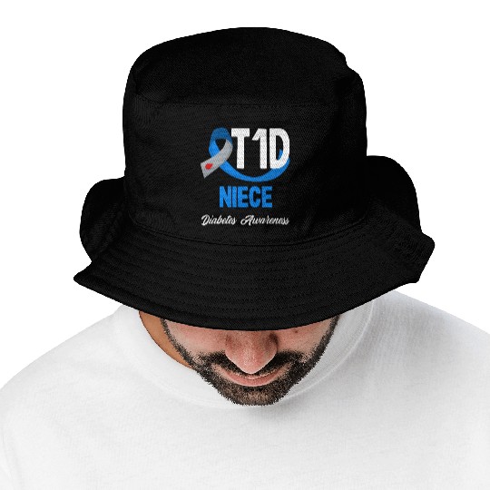 T1D Niece Diabetes Type 1 Awareness Bucket Hats