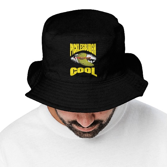 Pittsburgh Humor Picklesburgh Cool Relaxing Pickle Bucket Hats