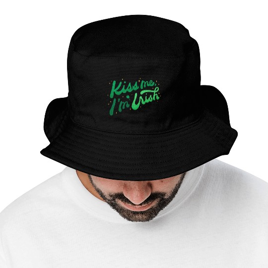 Kiss Me I'm Irish on Bucket Hats